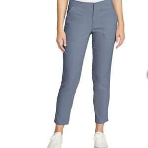 Eddie Bauer Horizon Straight Ankle Pants Women's Slate Blue (Purple Haze) Pants